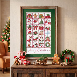 Cross-stitch kit "Christmas Advent" 29 х 50 cm AAH-324