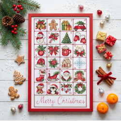 Cross-stitch kit "Christmas Advent" 29 х 50 cm AAH-324