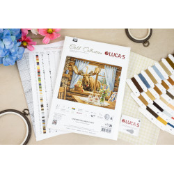Cross Stitch Kit "Unexpected Cabin Guest" 27x20 cm SG731