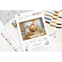 Cross Stitch Kit "Unexpected Cabin Guest" 27x20 cm SG731