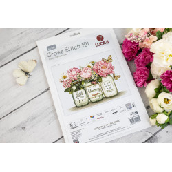 Cross Stitch Kit "Little by Little Blooming" 27x20 cm SBA7065