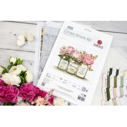 Cross Stitch Kit "Little by Little Blooming" 27x20 cm SBA7065