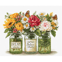 Cross Stitch Kit "Dream Before Love" 23x18.5 cm SBA7064