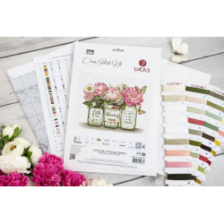 Cross Stitch Kit "Little by Little Blooming" 33x24 cm SB7065