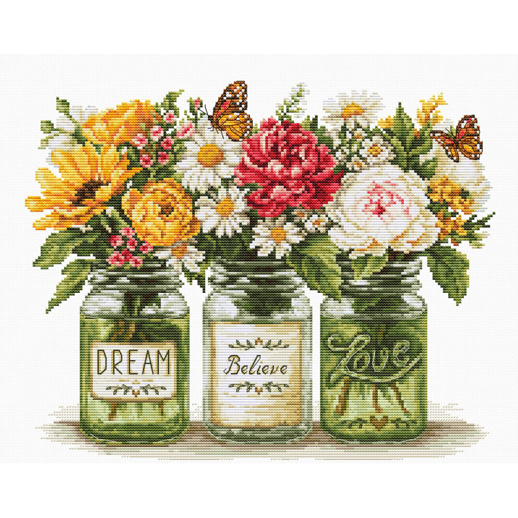 Cross Stitch Kit "Dream Before Love" 29x23 cm SB7064