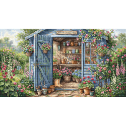 Cross stitch kit "Garden in Bloom" 47.63 × 25.72 cm AVA-P132