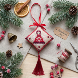 Cross-stitch kits three-dimensional decoration "Festive little angel" AAHT-007
