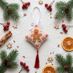Cross-stitch kits three-dimensional decoration "Christmas Treat" AAHT-005