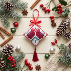 Cross-stitch kits three-dimensional decoration "Holiday bells" AAHT-004