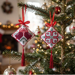 Cross-stitch kits three-dimensional decoration "Holiday bells" AAHT-004