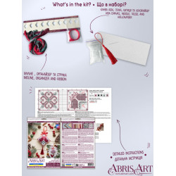 Cross-stitch kits three-dimensional decoration "Holiday bells" AAHT-004