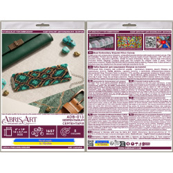 Main Bead Embroidery Kit Collar “Serpentarium” 15 х 4.7 cm AADB-013