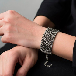 Main Bead Embroidery Kit Collar “Tradition in Beads” 15 х 4.2 cm AADB-011