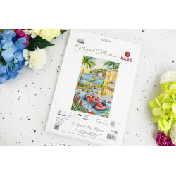 Cross Stitch Kit "F1 Grand Prix Monaco" 17.5 x 26 cm SBPK05