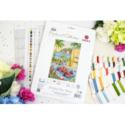 Cross Stitch Kit "F1 Grand Prix Monaco" 17.5 x 26 cm SBPK05