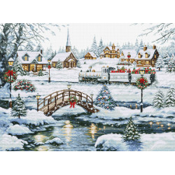 Cross Stitch Kit "Icy Lights" 48 x 35 cm SBU5111