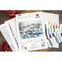 Cross Stitch Kit "Icy Lights" 48 x 35 cm SBU5111