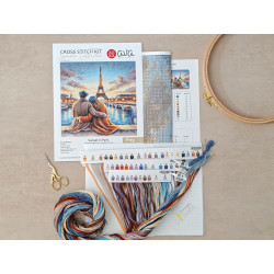 Cross stitch kit "Sunset in Paris" 28.57 × 28.57 cm AVA-P119