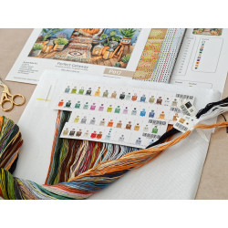 Cross-Stitch kit "Home is Where We Park It" 28.57 × 28.57 cm AVA-P017