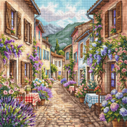 Cross stitch kit "A Stroll Through Provence" 31.75 × 31.75 cm AVA-P141