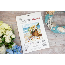 Cross Stitch Kit "Azure beach" 29 x 29 cm SB735