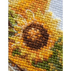 Cross stitch kit "Sunshine Gnome" 20x20 cm SRA1043