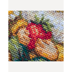 Cross stitch kit "Sunshine Gnome" 20x20 cm SRA1043