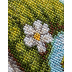 Cross stitch kit "Blossom Gnome" 20x20 cm SRA1042