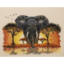 Kreuzstich-Set "Meister der Savanne" 24 x 17 cm AAH-340