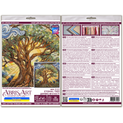 Kreuzstich-Set "Ewiger Baum" 28 x 28 cm AAH-333