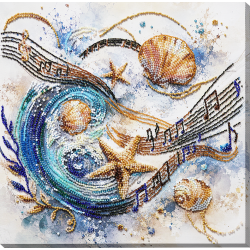 Hauptperlenstickerei-Set "Meeres-Sonate" 25 x 25 cm AAB-992