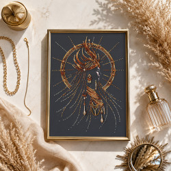 Hauptperlenstick-Set "Born to Shine" 22 x 31 cm AAB-985