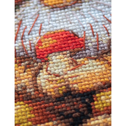 Cross stitch kit "Harvest Gnome" 20x20 cm SRA1044