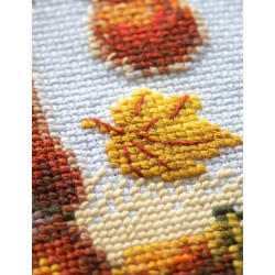Cross stitch kit "Harvest Gnome" 20x20 cm SRA1044