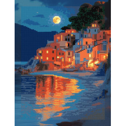 Diamond Painting kit with subframe "Coastal view" 30x40 cm VA897