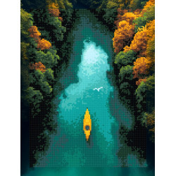 Diamond Painting kit with subframe "Amazon River" 30x40 cm VA898