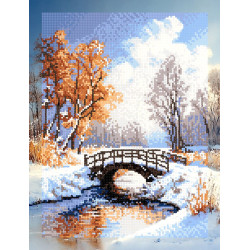 Diamond Painting kit with subframe "Winter landscape" 30x40 cm VA902
