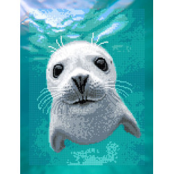 Diamond Painting kit with subframe "Swimmer" 30x40 cm VA904