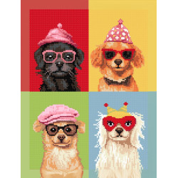 Diamond Painting kit with subframe "Friends" 30x40 cm VA906