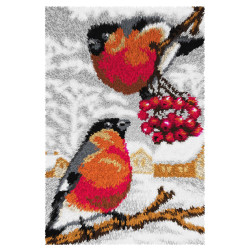 Latch-hook rug kit "Bullfinches" 50 x 74,5 cm SA4271