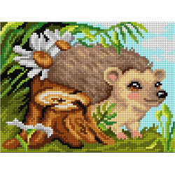 Gobelin-Druck "Igel" 18 x 24 cm SA3648