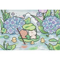 Kreuzstich-Set "Regentag" 32x22 cm LI10-011