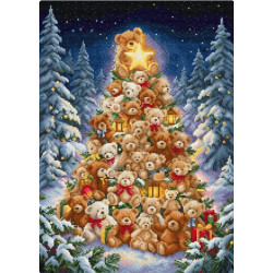 Kreuzstichset "Teddy-Wunderland" 25x35 cm L10-008