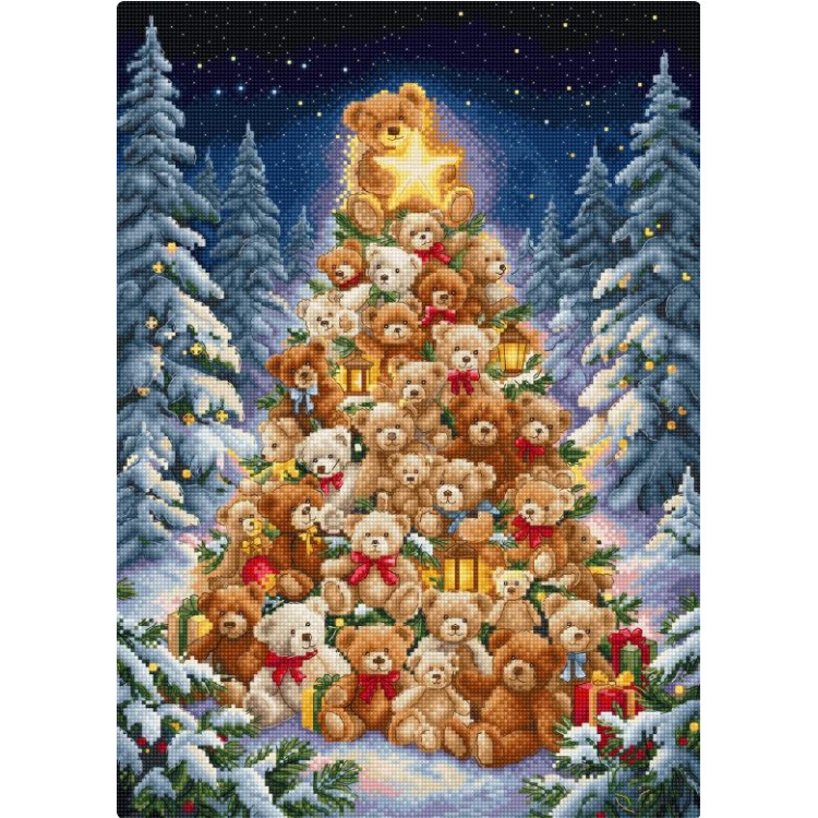 Kreuzstichset "Teddy-Wunderland" 25x35 cm L10-008