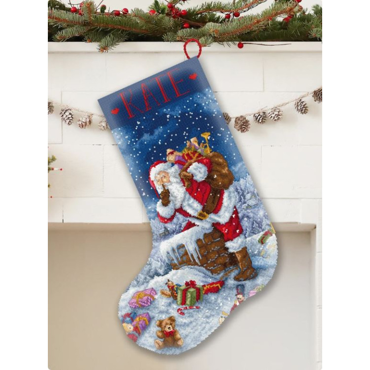 Cross stitch kit "Silent Night Gift Stocking" 23x30 cm L10-001
