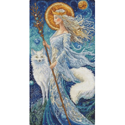 Cross stitch kit "Goddess of the Winter" 36x19 cm LI57-00