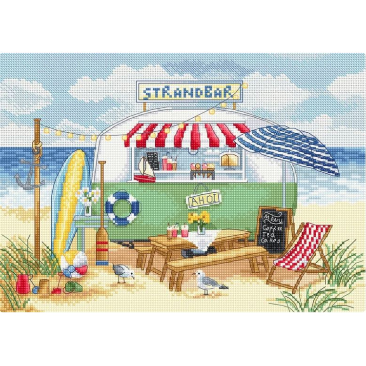 Cross stitch kit "Strandbar" 25x18 cm LI66-00
