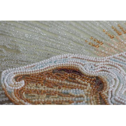 Perlenstickerei-Set auf Kunstleinwand "Weiß" 31 х 43 cm AAB-681