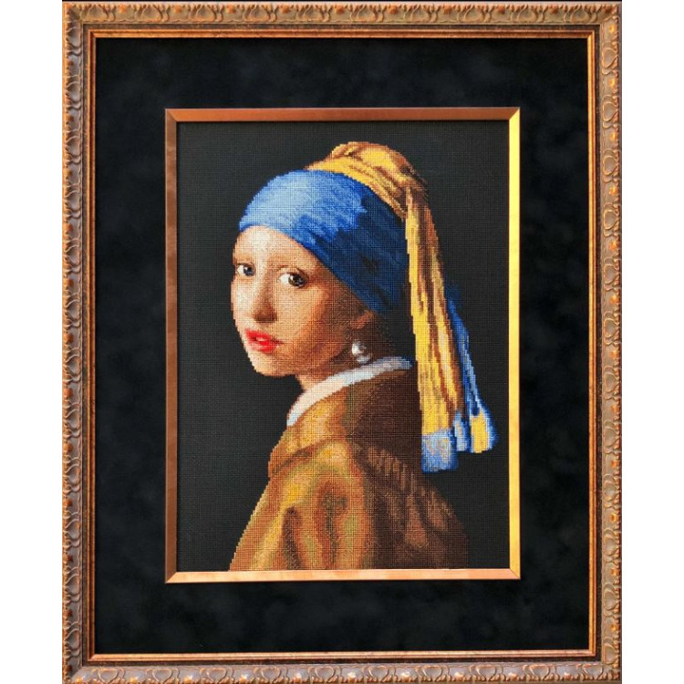 Набор для вышивания крестиком "Девушка с жемчужной серёжкой" 30x40 cm SR2373