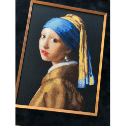Набор для вышивания крестиком "Девушка с жемчужной серёжкой" 30x40 cm SR2373